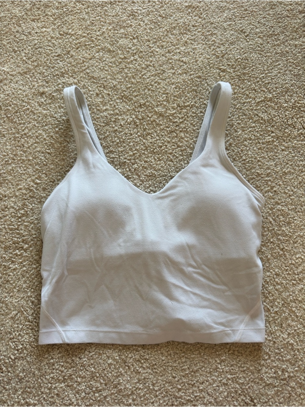 lululemon athletica White Seamless V-Neck align tank